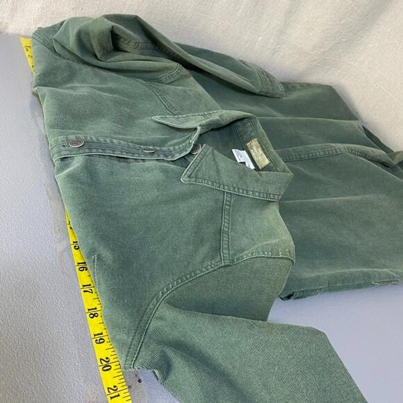 VTG Territory Ahead Womens Corduroy Shirt Dress Size 10 Button Front Knee Length - Picture 9 of 11